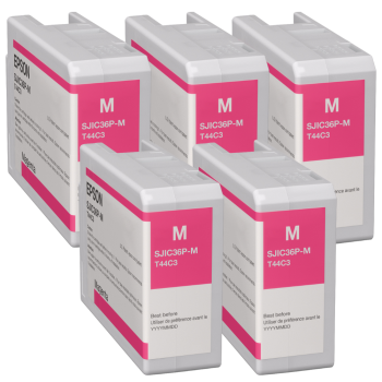 Epson D6000/D6500 Tintenkartuschen Magenta 5er Set